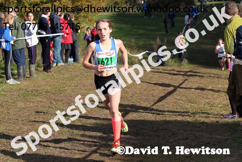 Girls under-13s National Cross Country Relays. Photo: David T. Hewitson/Sports for All Pics